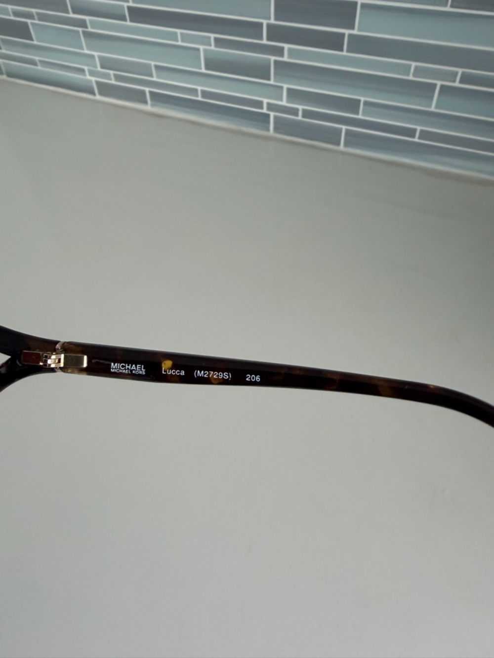 Michael Kors Lucca Women's Oversized Brown Tortoiseshell Sunglasses - Picture 3 of 8